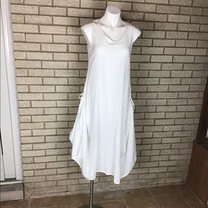 Peanut Punch white 100% cotton dress size small.